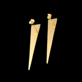 LUSH 18k GOLD PLATED STAINLESS STEEL TRIANGLE EARRING