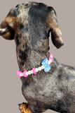 KENDALL’S DOG NECKLACE BOW AND PEARLS