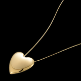 LUSH 18k GOLD PLATED STAINLESS STEEL HEART NECKLACE