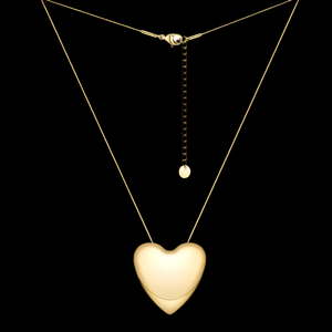 LUSH 18k GOLD PLATED STAINLESS STEEL HEART NECKLACE