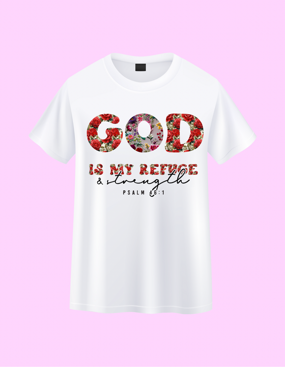 LUSH CUSTOM SHIRTS “GOD IS MY REFUGE”