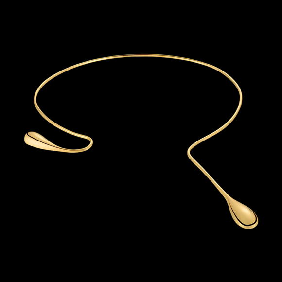 LUSH 18K GOLD PLATED Original Design on High Quality 18K Gold Plated Water Drop Choker Necklace