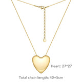 LUSH 18k GOLD PLATED STAINLESS STEEL HEART NECKLACE