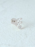 LUSH 925 SILVER PIERCING EARRING WITH 3 ZIRCON