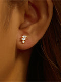 LUSH 925 SILVER PIERCING EARRING WITH 3 ZIRCON