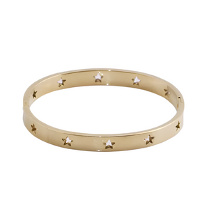 LUSH 18K GOLD PLATED STAINLESS STEEL STARS BRACELET